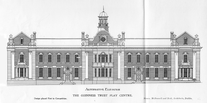 Iveagh Play Centre, Bull Alley Street 02 - Alternative Elevation (1911)